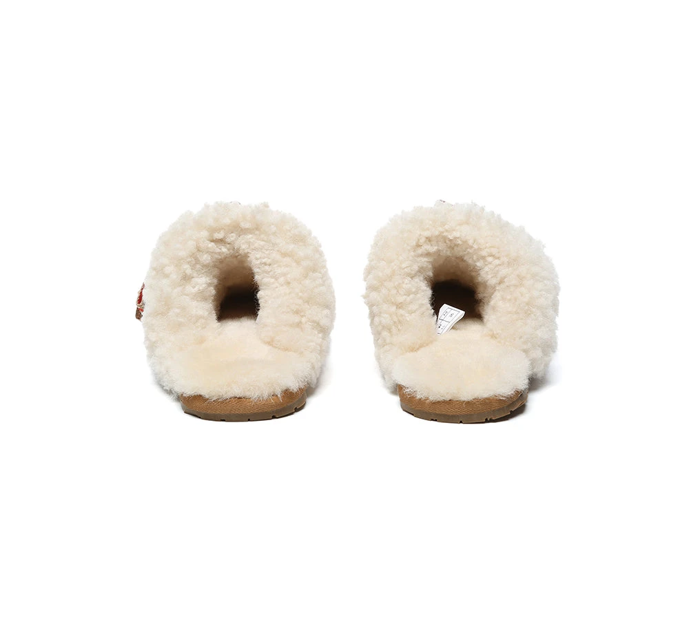 UGG Slippers Women Sheepskin Wool Bow Cecil 10 UGG Slippers Women Sheepskin Wool Bow Cecil - Image 8