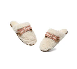 UGG Slippers Women Sheepskin Wool Bow Cecil 21 UGG Slippers Women Sheepskin Wool Bow Cecil -Shoe Store GL7A7691