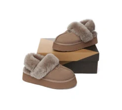 UGG Slippers Women Removable Wool Strap Slingback Platform Suzie 40 UGG Slippers Women Removable Wool Strap Slingback Platform Suzie -Shoe Store GL7A8599