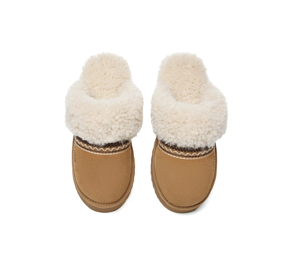 UGG Slippers Sheepskin Wool Knitted Platform Isle 9 UGG Slippers Sheepskin Wool Knitted Platform Isle - Image 7