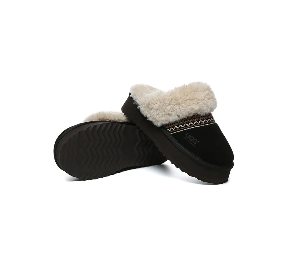 UGG Slippers Sheepskin Wool Knitted Platform Isle 11 UGG Slippers Sheepskin Wool Knitted Platform Isle - Image 9