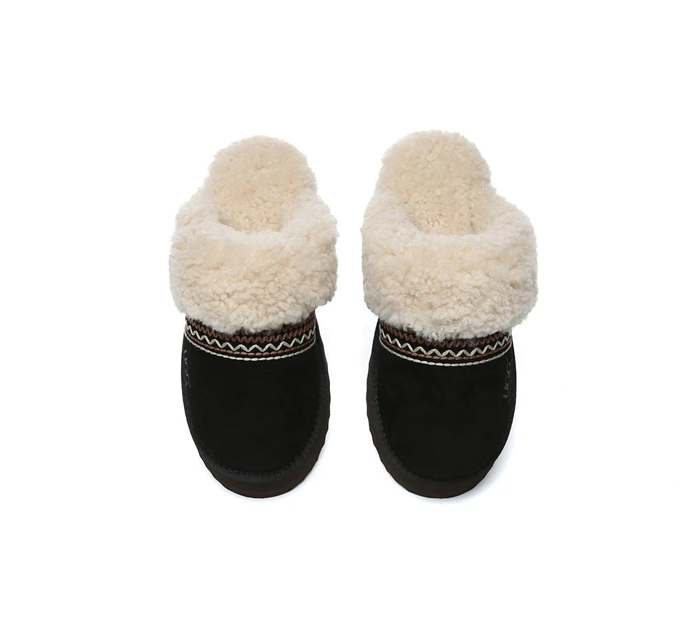 UGG Slippers Sheepskin Wool Knitted Platform Isle 14 UGG Slippers Sheepskin Wool Knitted Platform Isle - Image 12