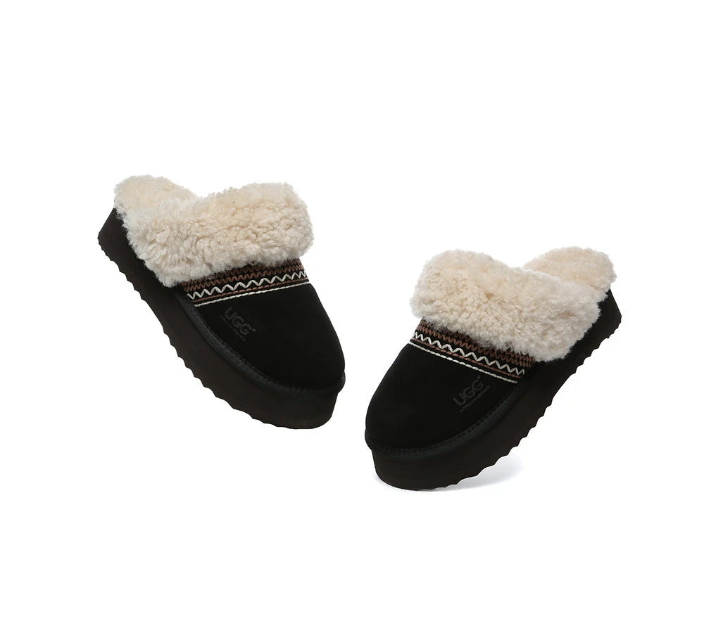 UGG Slippers Sheepskin Wool Knitted Platform Isle 13 UGG Slippers Sheepskin Wool Knitted Platform Isle - Image 11