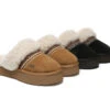 UGG Slippers Sheepskin Wool Knitted Platform Isle 2 UGG Slippers Sheepskin Wool Knitted Platform Isle -Shoe Store GL7A8629
