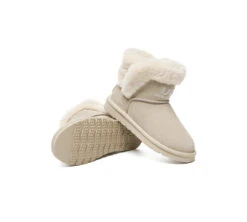UGG Boots Sheepskin Wool Shearling Lined Ankle Mini Oatha -Shoe Store GL7A8769