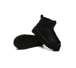 UGG Boots Sheepskin Wool Zipper Ankle Platform Arya -Shoe Store GL7A8803