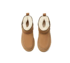 UGG Boots Sheepskin Wool Zipper Ankle Platform Arya -Shoe Store GL7A8831