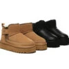UGG Boots Sheepskin Wool Zipper Ankle Platform Arya -Shoe Store GL7A8839