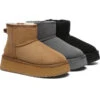 UGG Boots Sheepskin Wool Ankle Platform Thick Bottom Mini Classic
