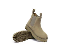 UGG Boots Sheepskin Wool Suede Chelsea Block Heel Chana 29 UGG Boots Sheepskin Wool Suede Chelsea Block Heel Chana -Shoe Store IMG 0337