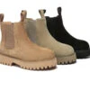 UGG Boots Sheepskin Wool Suede Chelsea Block Heel Chana 1 UGG Boots Sheepskin Wool Suede Chelsea Block Heel Chana -Shoe Store IMG 0395