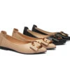 Women Leather Buckle Pointed Toe Ballet Flats Pari 1 Women Leather Buckle Pointed Toe Ballet Flats Pari -Shoe Store IMG 2152
