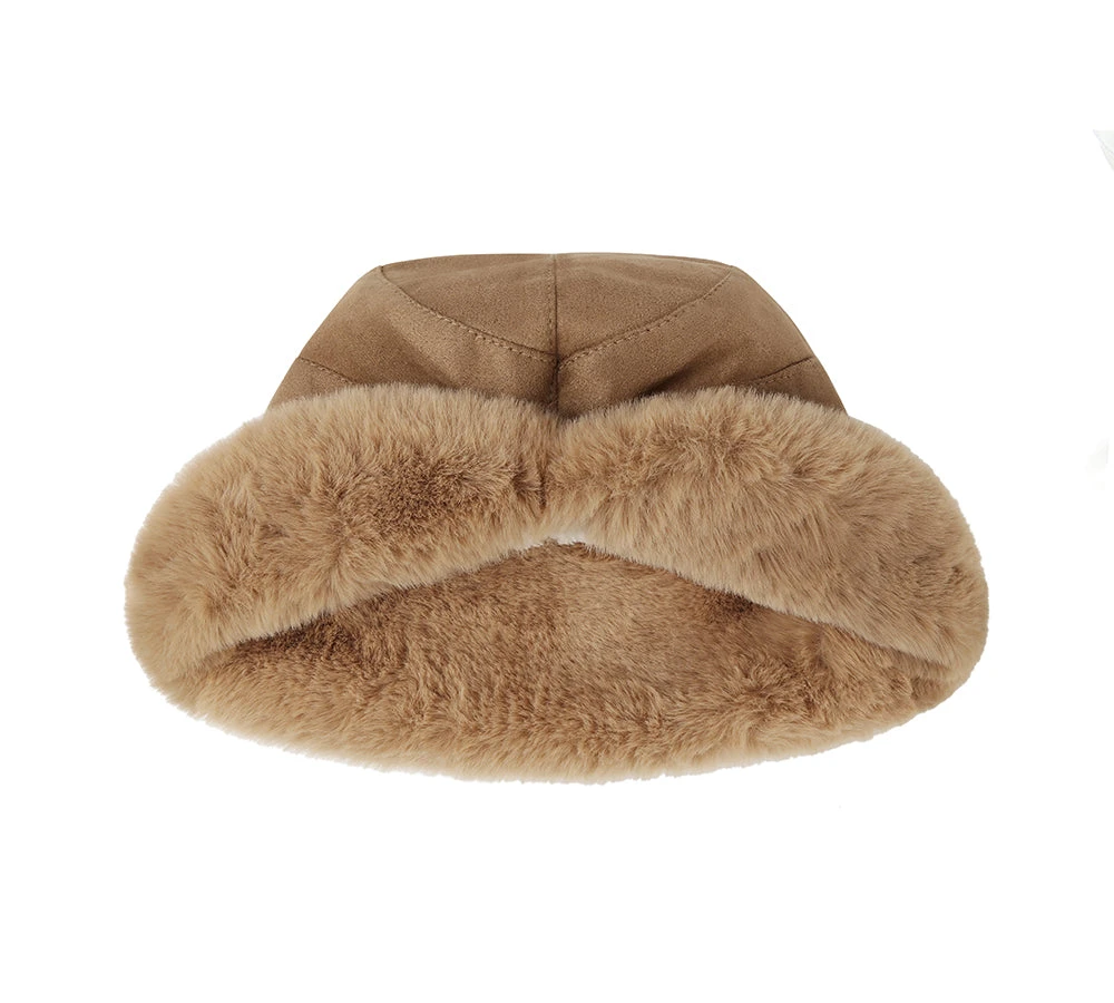 EVERAU® Suede Fluffy Warm Bucket Hat 6 EVERAU® Suede Fluffy Warm Bucket Hat - Image 4