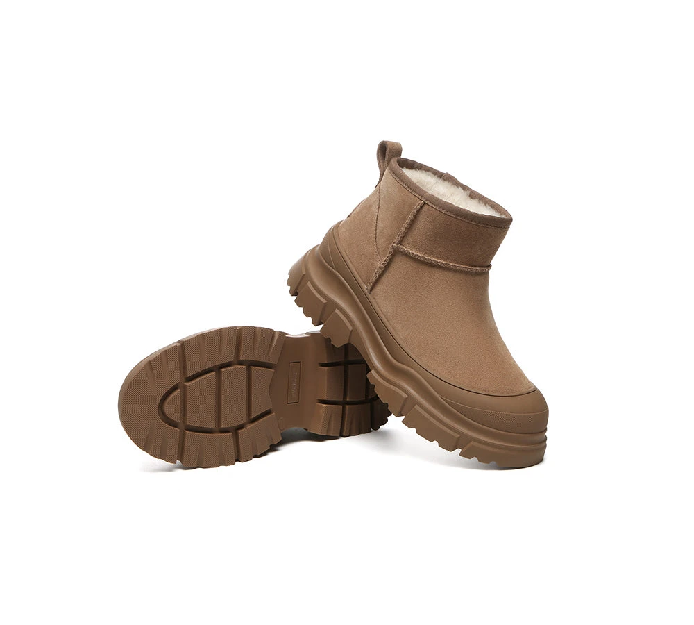 UGG Boots Sheepskin Wool Ankle Chunky Platform Mouni 6 UGG Boots Sheepskin Wool Ankle Chunky Platform Mouni - Image 4