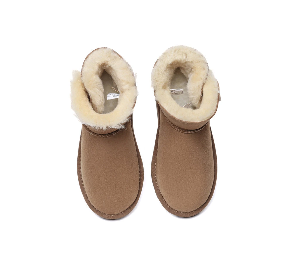 UGG Boots Double Faced Sheepskin Wool Ankle Mini Button Boots 8 UGG Boots Double Faced Sheepskin Wool Ankle Mini Button Boots - Image 6