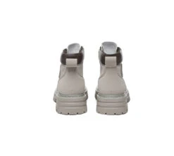 Women Leather Lace Up Chunky Boots Stephanie -Shoe Store PF0A0393