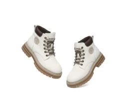 Women Leather Lace Up Chunky Boots Stephanie -Shoe Store PF0A0427 357d9785 259f 4fe0 ad22 08d522bd466f