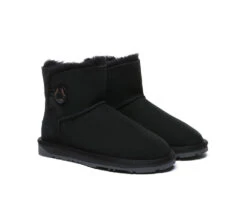 UGG Boots Double Faced Sheepskin Wool Ankle Mini Button Boots 22 UGG Boots Double Faced Sheepskin Wool Ankle Mini Button Boots -Shoe Store PF0A0429