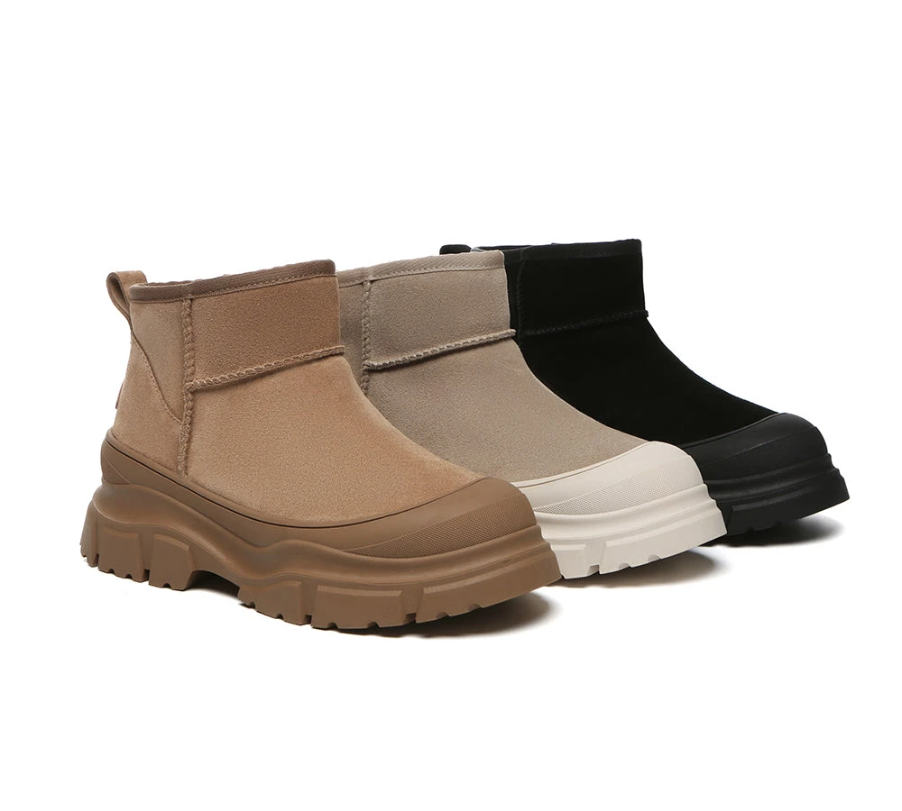 UGG Boots Sheepskin Wool Ankle Chunky Platform Mouni 3 UGG Boots Sheepskin Wool Ankle Chunky Platform Mouni
