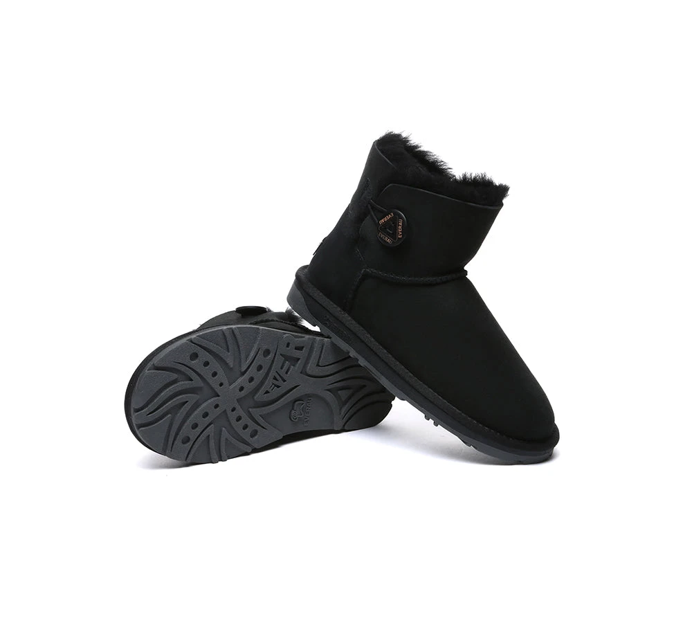 UGG Boots Double Faced Sheepskin Wool Ankle Mini Button Boots 11 UGG Boots Double Faced Sheepskin Wool Ankle Mini Button Boots - Image 9