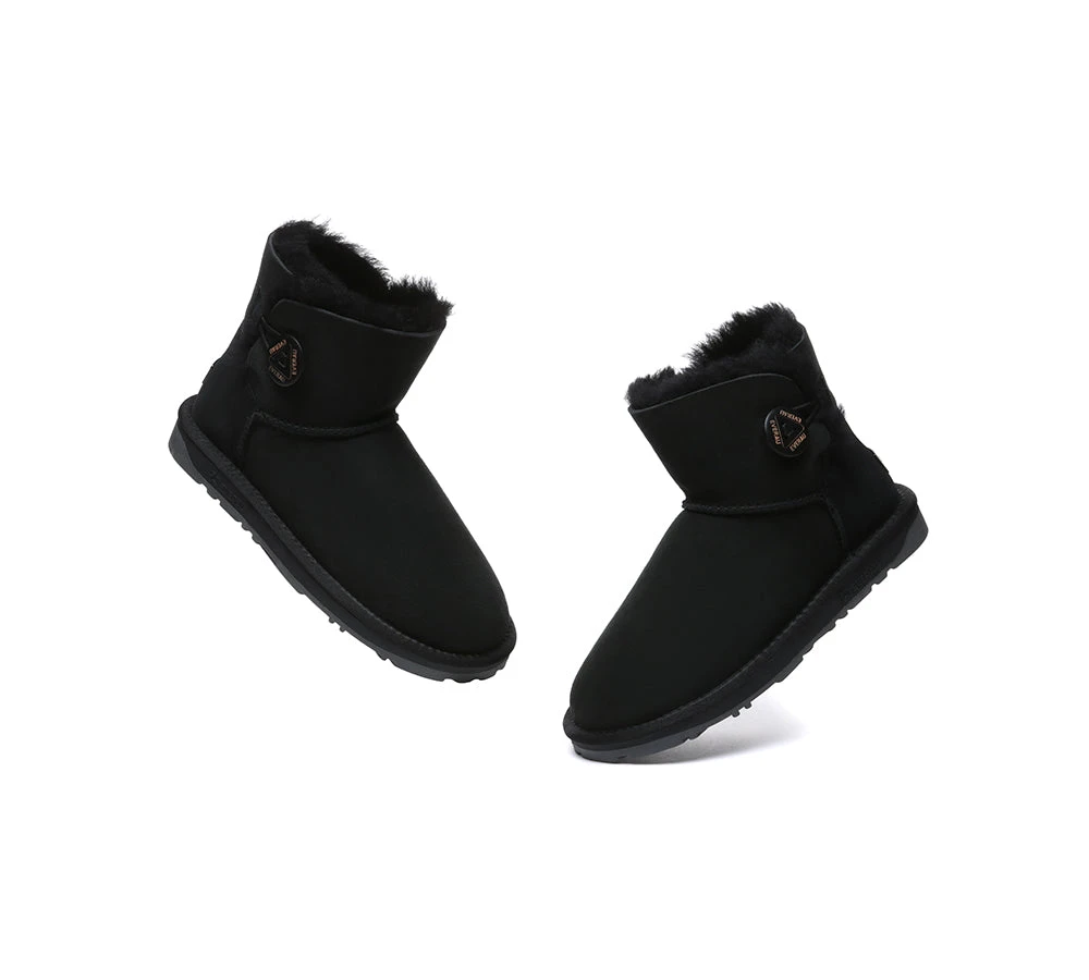 UGG Boots Double Faced Sheepskin Wool Ankle Mini Button Boots 13 UGG Boots Double Faced Sheepskin Wool Ankle Mini Button Boots - Image 11