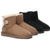 UGG Boots Double Faced Sheepskin Wool Ankle Mini Button Boots 1 UGG Boots Double Faced Sheepskin Wool Ankle Mini Button Boots -Shoe Store PF0A0442