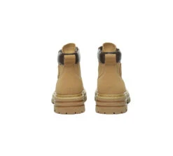 Women Leather Lace Up Chunky Boots Stephanie -Shoe Store PF0A0481