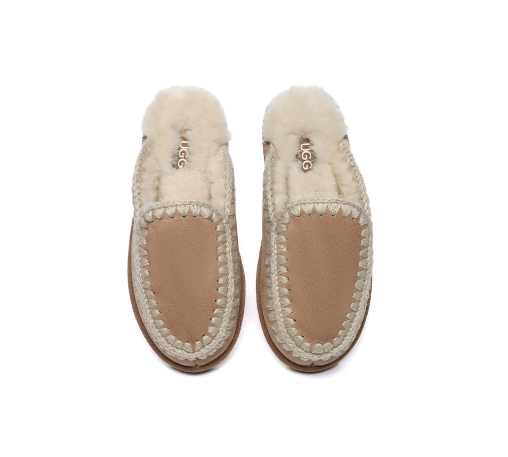 UGG Slippers Women Sheepskin Wool Knitted Ankle Slippers Sophia 8 UGG Slippers Women Sheepskin Wool Knitted Ankle Slippers Sophia - Image 6