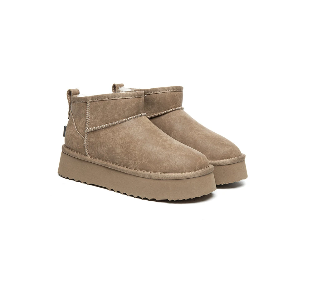 UGG EVERAU Boots Women Sheepskin Wool Ankle Platform Romi 11 UGG EVERAU Boots Women Sheepskin Wool Ankle Platform Romi - Image 9