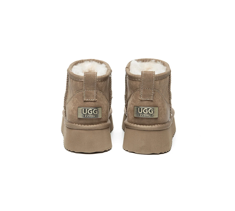 UGG EVERAU Boots Women Sheepskin Wool Ankle Platform Romi 16 UGG EVERAU Boots Women Sheepskin Wool Ankle Platform Romi - Image 14