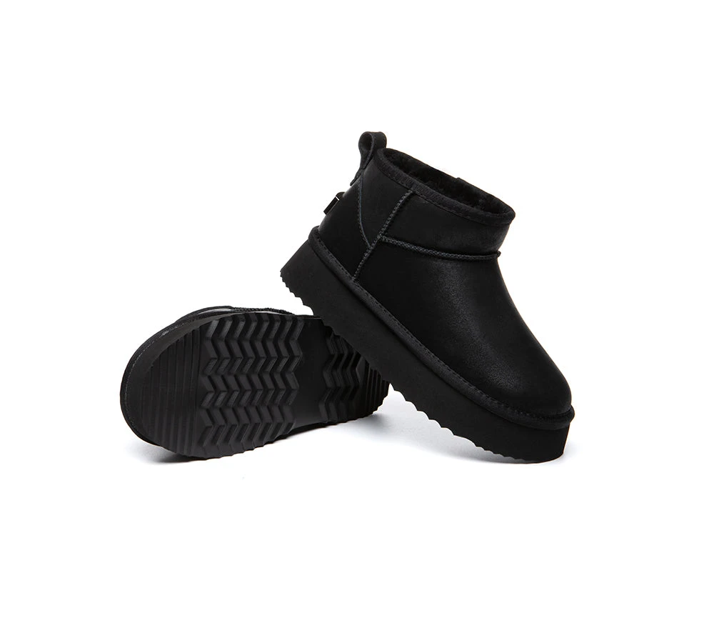 UGG EVERAU Boots Women Sheepskin Wool Ankle Platform Romi 18 UGG EVERAU Boots Women Sheepskin Wool Ankle Platform Romi - Image 16