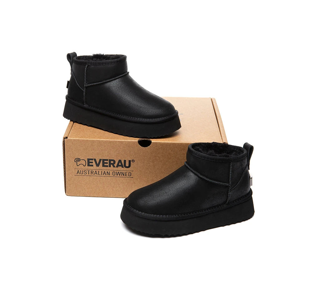 UGG EVERAU Boots Women Sheepskin Wool Ankle Platform Romi 19 UGG EVERAU Boots Women Sheepskin Wool Ankle Platform Romi - Image 17