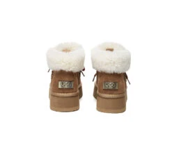 UGG Boots Women Sheepskin Wool Lace Up Ankle Platform Honour 29 UGG Boots Women Sheepskin Wool Lace Up Ankle Platform Honour -Shoe Store PF0A1383