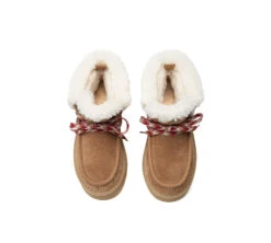 UGG Boots Women Sheepskin Wool Lace Up Ankle Platform Honour 28 UGG Boots Women Sheepskin Wool Lace Up Ankle Platform Honour -Shoe Store PF0A1390