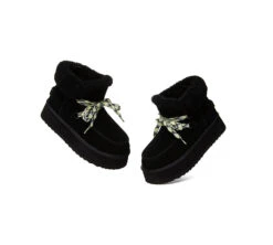 UGG Boots Women Sheepskin Wool Lace Up Ankle Platform Honour 39 UGG Boots Women Sheepskin Wool Lace Up Ankle Platform Honour -Shoe Store PF0A1408