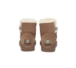 UGG Boots Double Faced Sheepskin Wool Ankle Mini Button Boots 21 UGG Boots Double Faced Sheepskin Wool Ankle Mini Button Boots -Shoe Store PF0A1993
