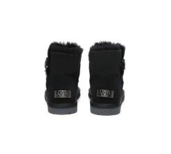 UGG Boots Double Faced Sheepskin Wool Ankle Mini Button Boots 27 UGG Boots Double Faced Sheepskin Wool Ankle Mini Button Boots -Shoe Store PF0A2011