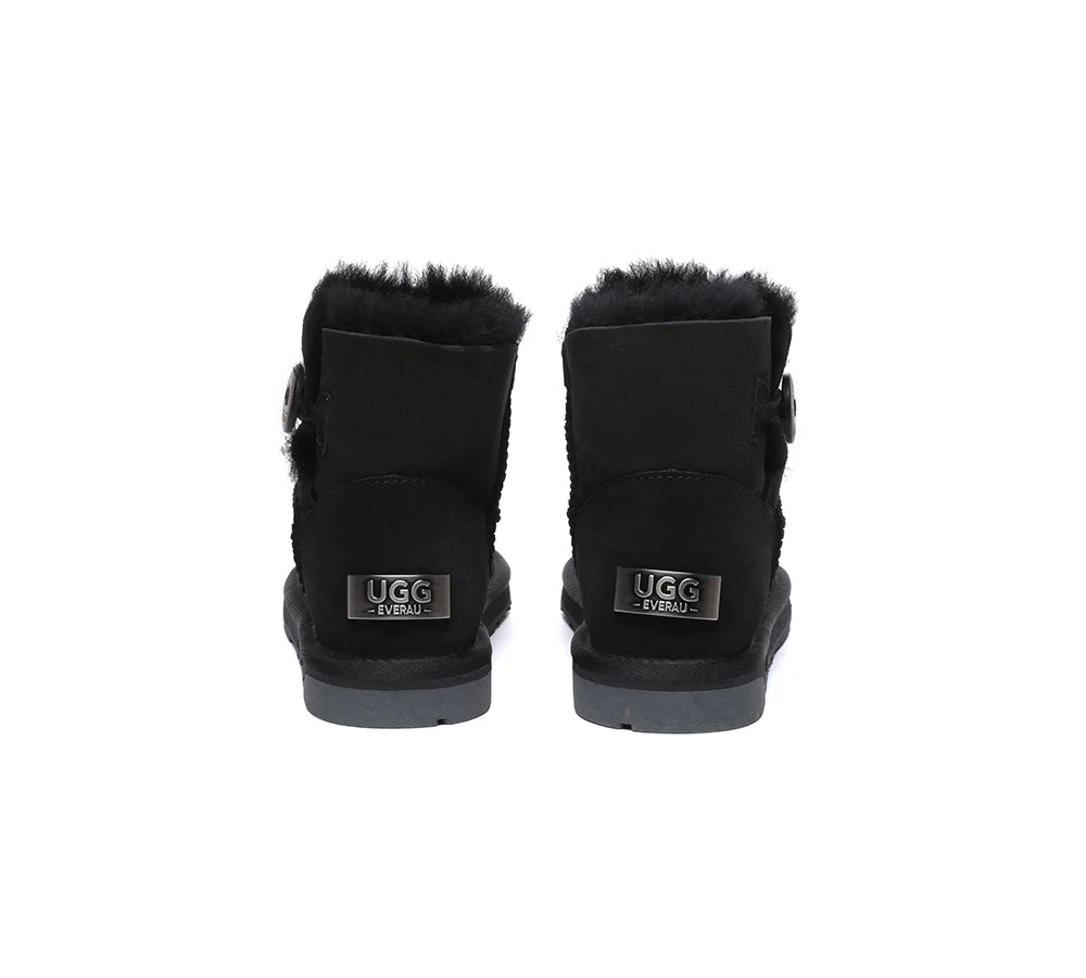 UGG Boots Double Faced Sheepskin Wool Ankle Mini Button Boots 15 UGG Boots Double Faced Sheepskin Wool Ankle Mini Button Boots - Image 13