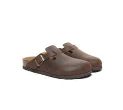 Unisex Leather Adjustable Buckled Straps Slip-on Flat Sandal Slides Brooklyn 30 Unisex Leather Adjustable Buckled Straps Slip-on Flat Sandal Slides Brooklyn -Shoe Store PF0A2880 f1baa715 a4cf 4641 ab54 af58925a3b63