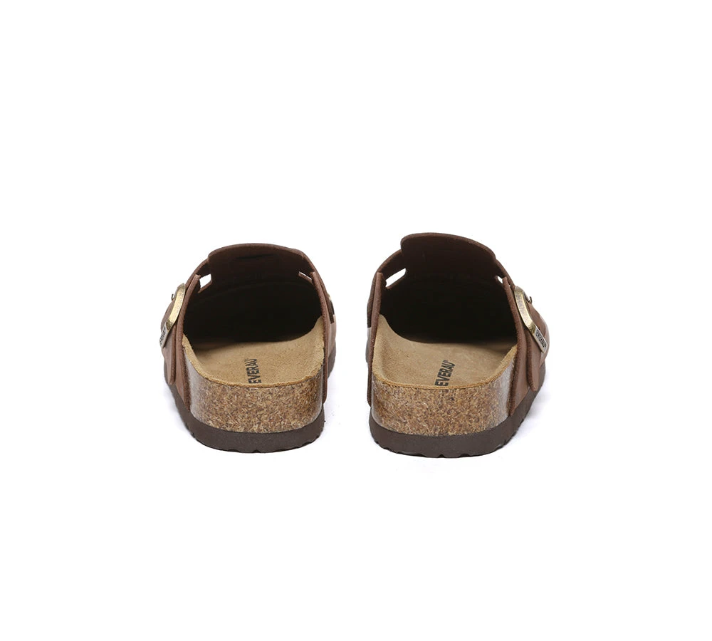 Unisex Leather Adjustable Buckled Straps Slip-on Flat Sandal Slides Brooklyn 16 Unisex Leather Adjustable Buckled Straps Slip-on Flat Sandal Slides Brooklyn - Image 14