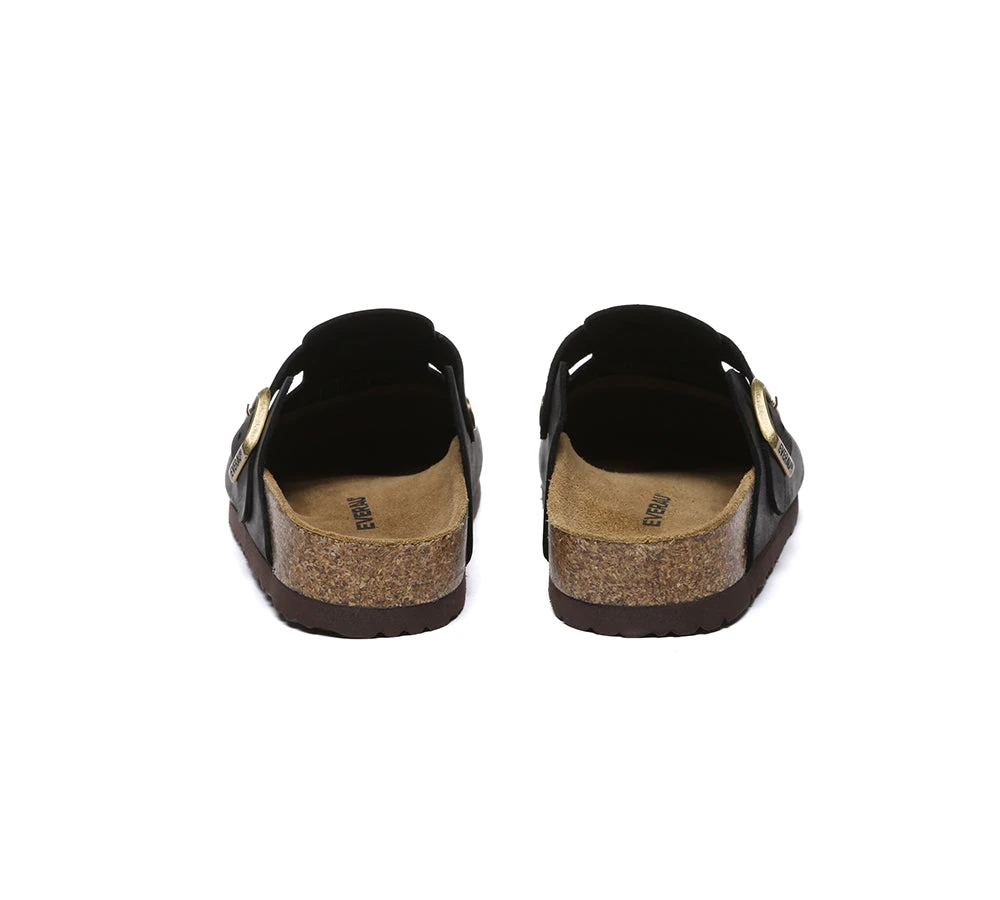 Unisex Leather Adjustable Buckled Straps Slip-on Flat Sandal Slides Brooklyn 22 Unisex Leather Adjustable Buckled Straps Slip-on Flat Sandal Slides Brooklyn - Image 20