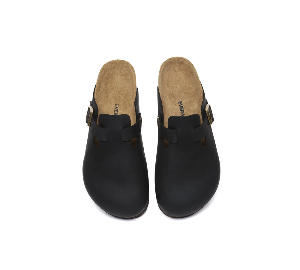 Unisex Leather Adjustable Buckled Straps Slip-on Flat Sandal Slides Brooklyn 21 Unisex Leather Adjustable Buckled Straps Slip-on Flat Sandal Slides Brooklyn - Image 19