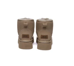 UGG Boots Sheepskin Wool Ultra Mini Ankle Platform Rommie -Shoe Store PF0A5267