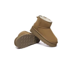 UGG Boots Sheepskin Wool Ultra Mini Ankle Platform Rommie -Shoe Store PF0A5293