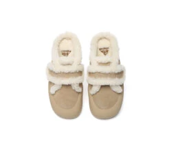 UGG Slippers Women Sheepskin Wool Adjustable Strap Shearling Lined Stacia -Shoe Store PF0A6300