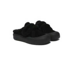 UGG Slippers Women Sheepskin Wool Adjustable Strap Shearling Lined Stacia -Shoe Store PF0A6314