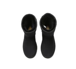 Women Men Sheepskin Wool Zipper Short Outdoor Boots -Shoe Store PF0A6738