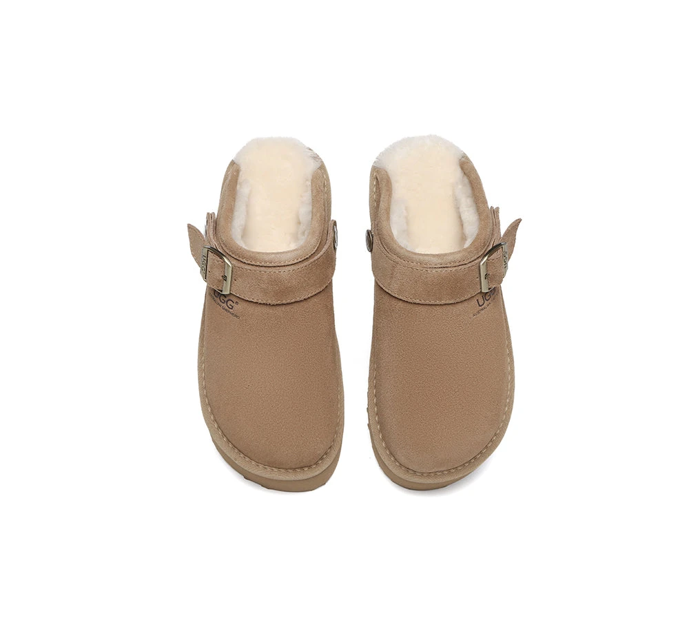 UGG Slippers Sheepskin Wool Adjustable Strap Platform Sadie 9 UGG Slippers Sheepskin Wool Adjustable Strap Platform Sadie - Image 7
