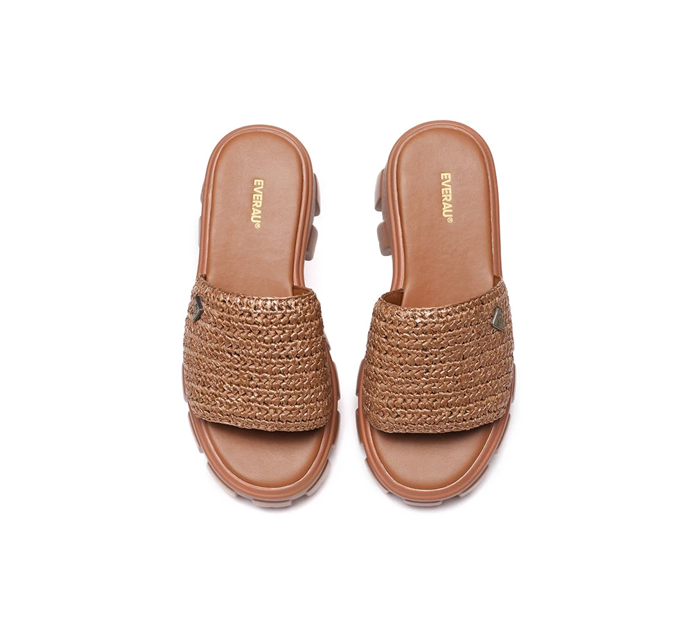 Women Woven Chunky Platform Sandals 9 Women Woven Chunky Platform Sandals - Image 7
