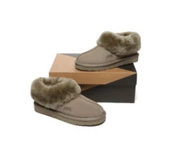 UGG Slippers Sheepskin Wool Ankle Booties Homey Special 38 UGG Slippers Sheepskin Wool Ankle Booties Homey Special -Shoe Store PF0A7637